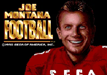 Joe Montana Football (World) screen shot title